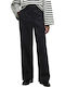 Women's Fabric Trousers in Straight Leg Blue