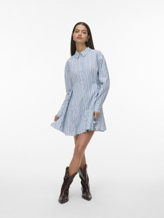 Summer Mini Shirt Dress Skyway