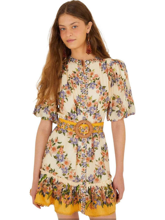 Summer Mini Beige Dress