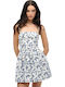 Damenkleid Sommer Mini Weiß