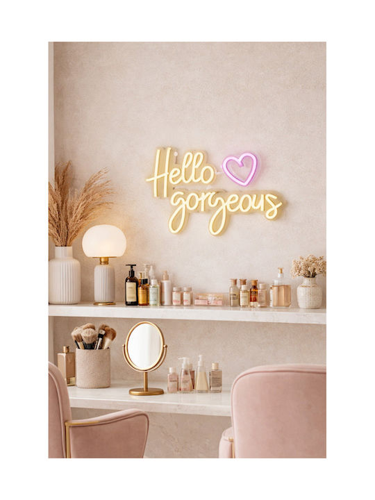 Kaemingk Neon Decorative Table Lamp LED 43x1.6x31cm