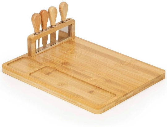 Servierplatten Käse mit Griff Hölzernes 35x28x8cm 5Stücke