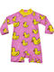 Tres Chic Kids One-Piece Swimwear With Long Sleeve Pink