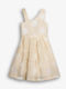 Mädchenkleid Polka Dot Beige