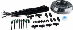 Garden Irrigation Set Rotary Micro-sprinklers 30-meter Pvc Hose Plant Greenhouse Watering System Black