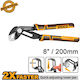 Γκαζοτανάλια Ρυθμιζόμενη Fast Adjustment 8"/200mm Ingco Hpp38208