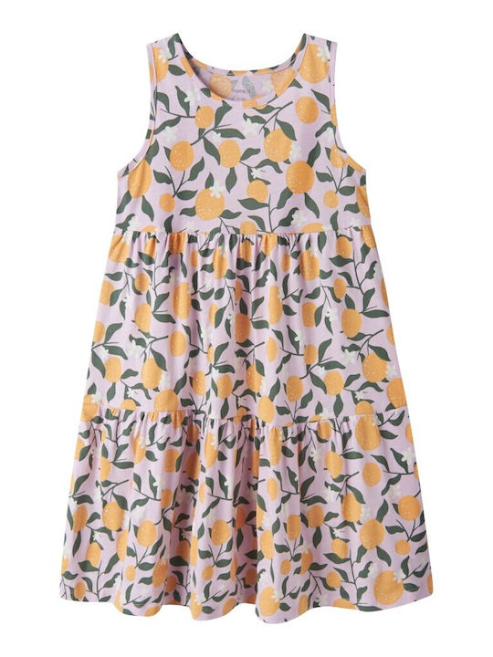 Name It Rochie Fetiță Fără Mâneci Portocalie