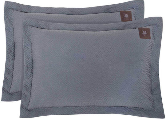 Greenwich Polo Club Essentielles Kissenbezüge Oxford Gesteppt Lila 50x70cm 233507004449