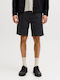Herren Shorts Chino Schwarz