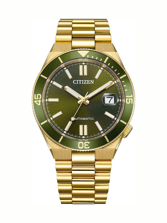 Citizen Men's Watch 40mm Automatic With Gold Metal Bracelet