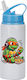 Kinder Trinkflasche Teenage Mutant Ninja Turtles 600ml Weiß Blau Deckel