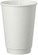 Disposable Paper White Cup 360ml 25pcs
