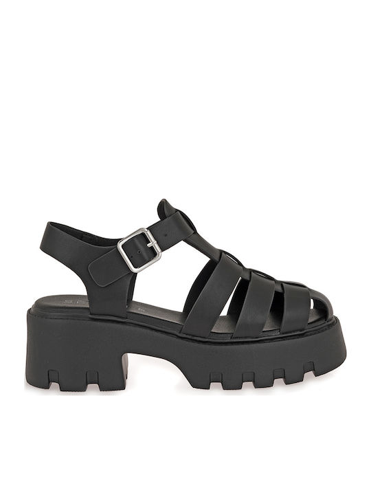Seven Sandals Black