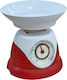 Mechanical Plastic Digital Kitchen Scale up to 1kg Red