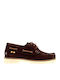 Leather Men's Boat Shoes in Brown Colour