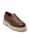 Δερμάτινα Ανδρικά Loafers σε Ταμπά Χρώμα