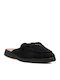 Suede Mules With Heel In Black Colour