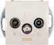 Simon 54 Antenna Jack Rd Tv Data Cream Dad.01/41