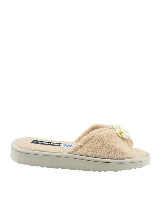 Terry Women's Winter Slippers Beige