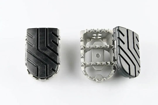 SW-Motech Ion Motorrad-Fußraste in Silber Farbe FRS.10.011.10000/S