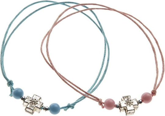 Nuova Vita Christening Charm Bracelet Pink 50 Pieces