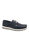 Leder Herren Mokassins in Blau Farbe