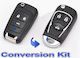 Car Key Shell with Key Blade with 3 Buttons for Chevrolet