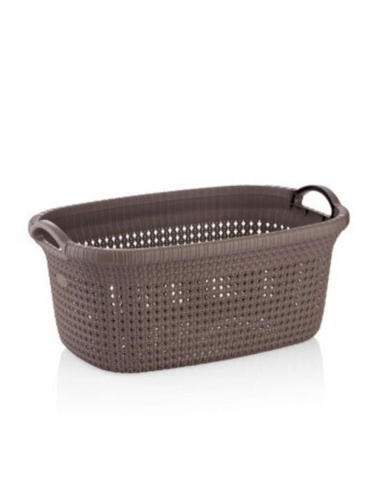 Sidirela Storage Basket Plastic Brown 50x37x23cm E-3410