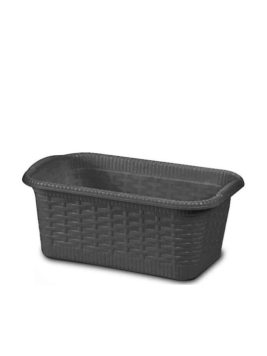 Gensini Кошница За Съхранение Rattan Сива 2l