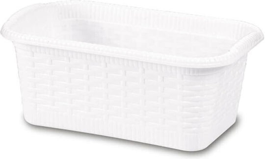 Gensini Storage Basket Rattan White 4.5lt