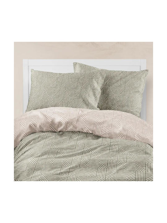 Borea Single Cotton Sheet Set Olive 160x240cm 2pcs