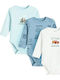 Cool Club Set Light Blue Onesies 3 Pieces
