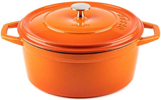 Hosse Βαθιά Κατσαρόλα από Μαντέμι 4.4lt / 24cm Πορτοκαλί