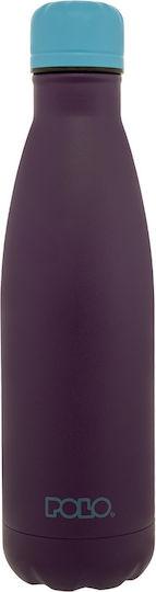 Polo Polo Thermosflasche Rostfreier Stahl 500ml Lila Hellblau