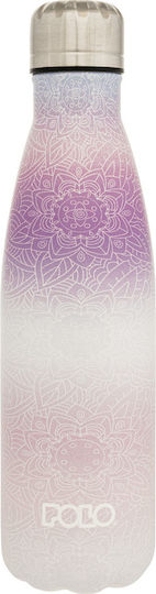 Polo Бутилка Термос Неръждаема Стомана 500ml Purple White