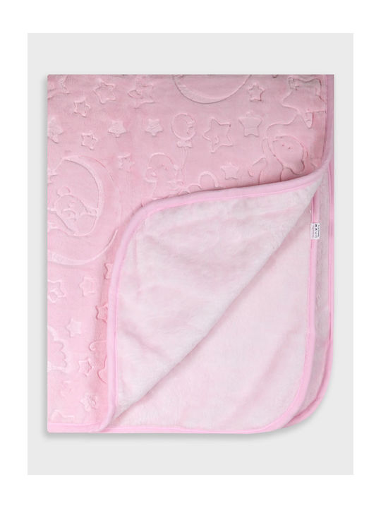 Energiers Samt Babydecke Ecru 100x120cm