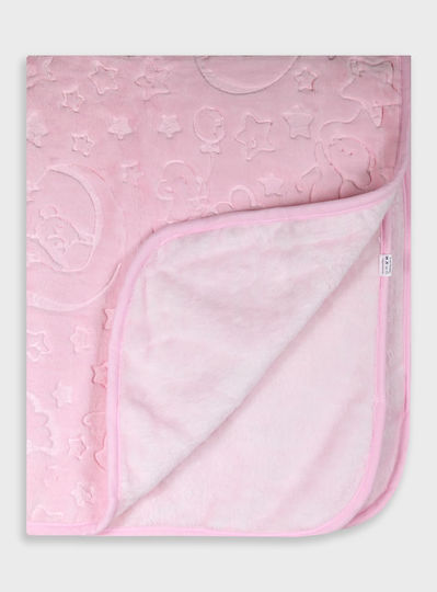 Energiers Samt Babydecke Ecru 100x120cm