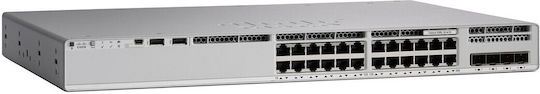 Cisco Catalyst C9200L Managed L2 PoE Switch με 16 Θύρες Gigabit (1Gbps) Ethernet και 4 SFP Θύρες