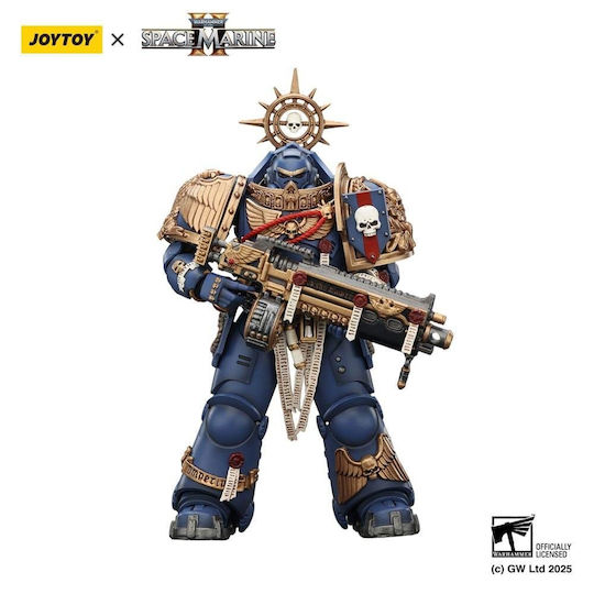 Warhammer 40000 Space Marine Ultramarines Heavy Relic Primus Armor Heavy Relic Bolt Rifle Action Figure 13cm