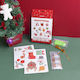 Diy Christmas Series Hanging Decorations Rhinestone Paper 10 Pieces