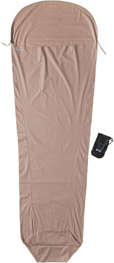 Sleeping Bag Liner Mummyliner Organic Cotton 241x90 Cocoon Beige