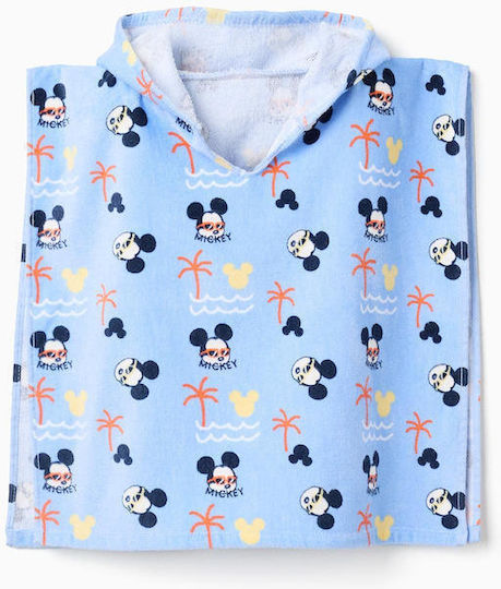 Zippy Poncho de Plajă Mickey Albastru Deschis 6-24 Luni