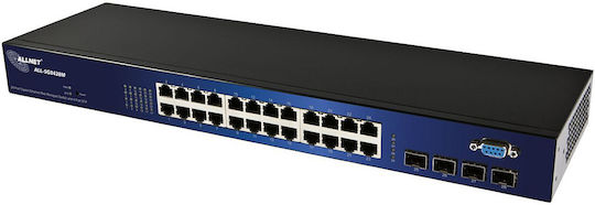 Allnet Managed L2 Switch με 24 Θύρες Gigabit (1Gbps) Ethernet και 4 SFP Θύρες