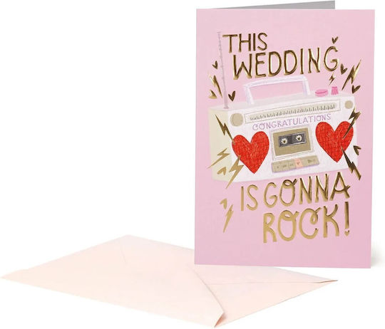 Legami Greeting Card Large Wedding Rock Wedding 11.5 x 17 cm