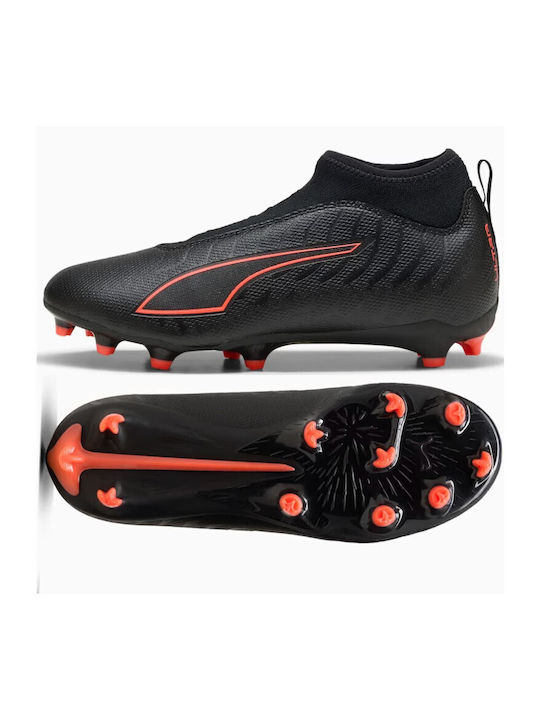 PUMA Ultra 6 FG/MG Kids Soccer Cleats Molded Black