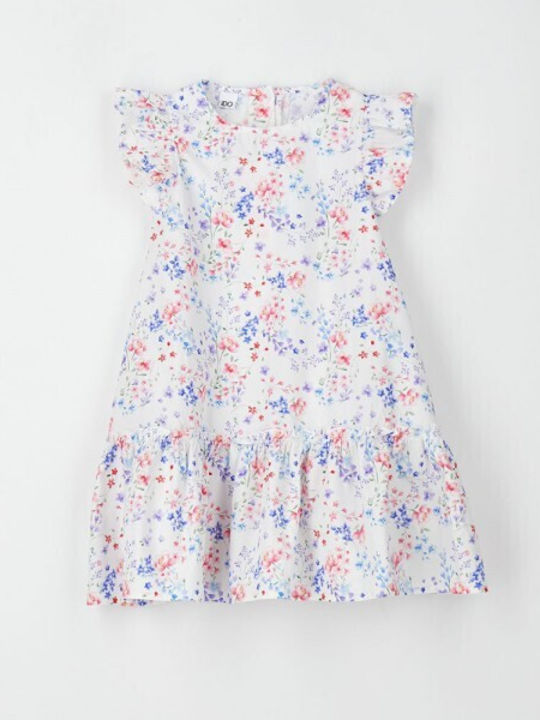 Kinderkleid Hellblau-Pink