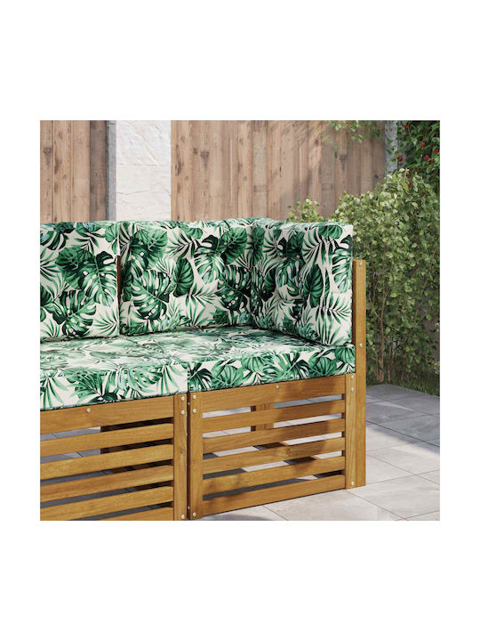 vidaXL Garden Chair Cushion with Backrest Leaf ...