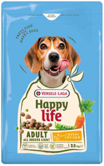 Happy Life 12.5kg Trockenfutter für Erwachsene Hunde mit Huhn