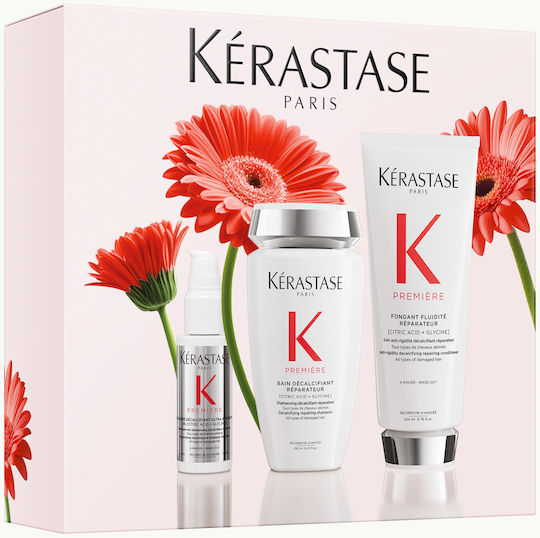 Kérastase Première Σετ Περιποίησης Μαλλιών Αναδόμησης & Θρέψης για Ταλαιπωρημένα Μαλλιά με Σαμπουάν & Conditioner 3τμχ