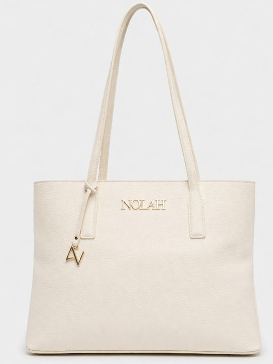 Nolah Valia Damen Schultertasche Creme